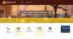 Desktop Screenshot of advocatesdelhi.com