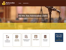 Tablet Screenshot of advocatesdelhi.com
